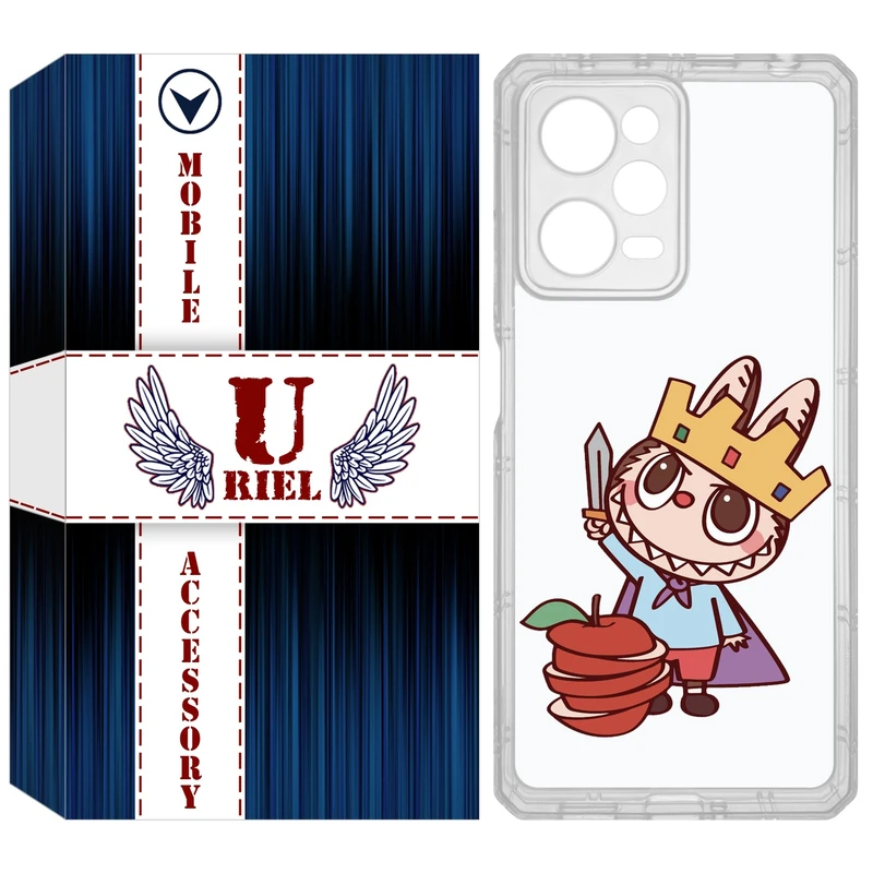 کاور یوریل مدل Clear کد 120 طرح لبوبو Labubu مناسب برای گوشی موبایل شیائومی Poco X5 Pro / Redmi Note 12 Pro / Note 12 Pro Plus