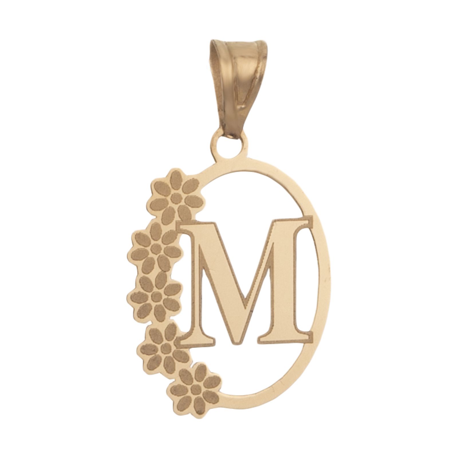 آویز گردنبند طلا 18 عیار زنانه مایا ماهک مدل MM1179 طرح حرف لاتین M -  - 1