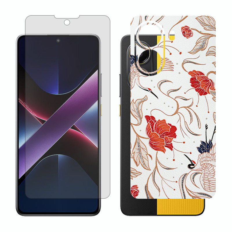 محافظ صفحه نمایش مات گلس مدل Together مناسب برای گوشی موبایل شیائومی Poco X7 Pro به همراه برچسب پوششی پشت گوشی