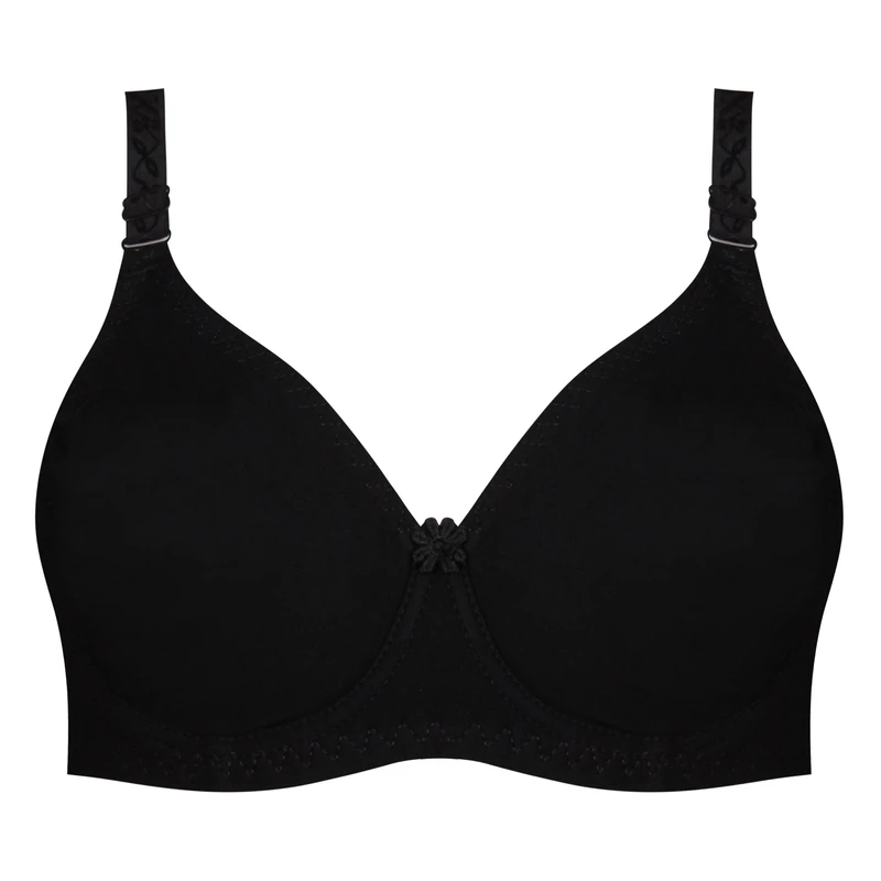 سوتین زنانه پانیذ مدل فنردار کد 66386 رنگ مشکی