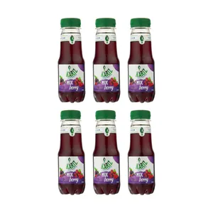 آبمیوه کاریز با طعم تمشک  -  220 میلی لیتر بسته 6 عددی 