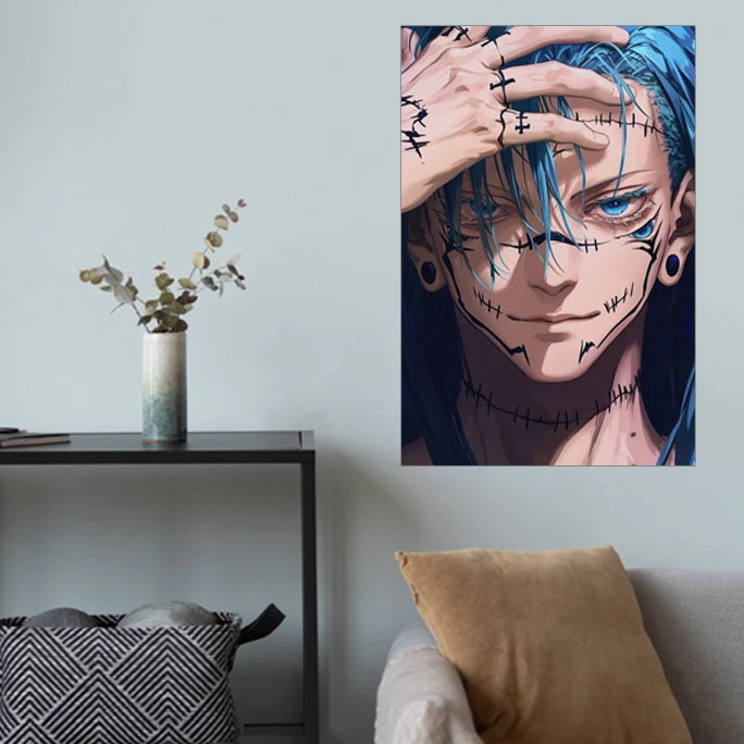 پوستر گوفی مدل ماهیتو سوکونا انیمه جوجوتسو کایسن Mahito Sukuna Jujutsu Kaisen Anime کد PORTR78