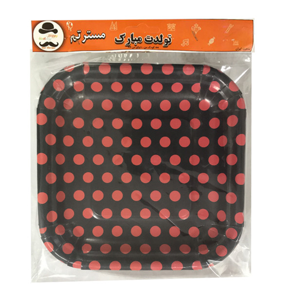 پیش دستی یکبار مصرف کاغذی مستر تم مدل خال خالی نیو پلاس بسته 20 عددی پیش دستی یکبار مصرف کاغذی مستر تم مدل خال خالی نیو پلاس بسته 20 عددی