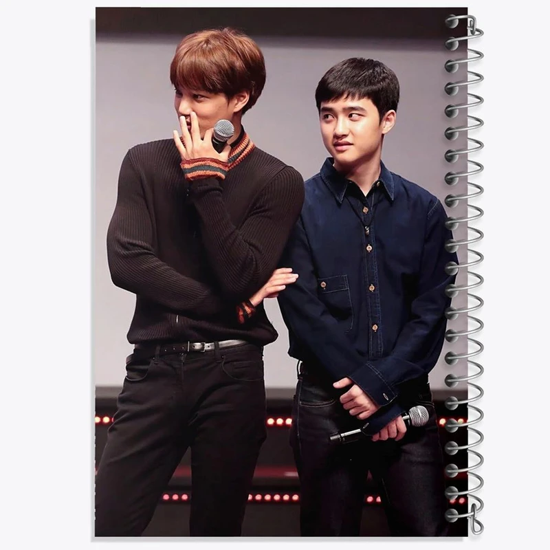 دفتر بولت ژورنال 50 برگ خندالو طرح گروه اکسو EXO کد 13566