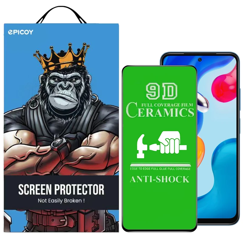 محافظ صفحه نمایش سرامیکی اپیکوی مدل unbreakable مناسب برای گوشی موبایل شیائومی Redmi Note 11 (Global ، 4G)/Note 11S 4G (Global) / Note 10 4G (Global) / Note 10S /Note 11 SE / Poco M5s