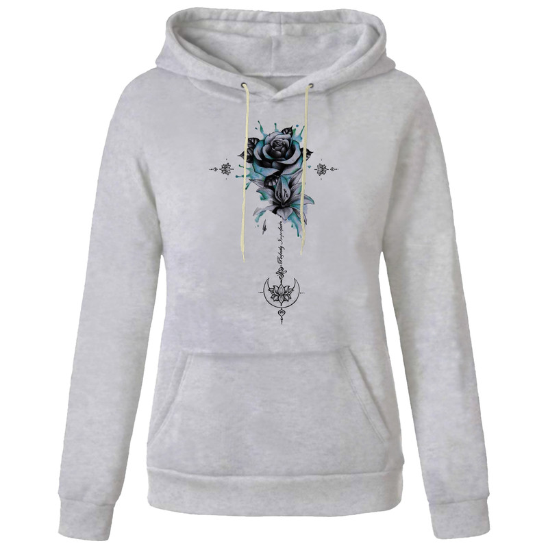 هودی زنانه مدل گل کد AA120