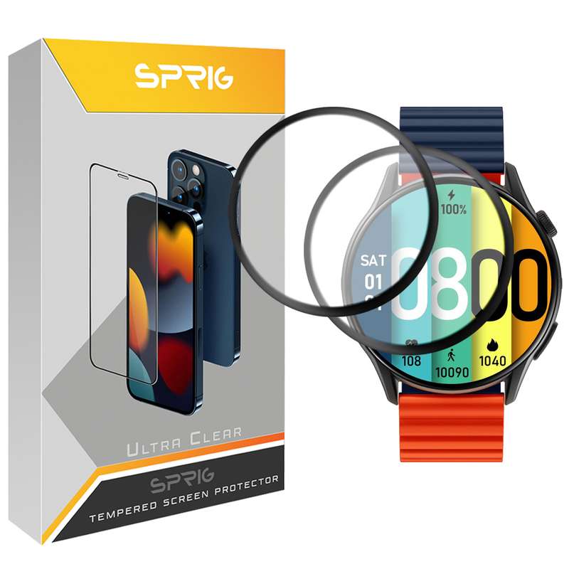 محافظ صفحه نمایش نانو اسپریگ مدل SPG مناسب برای ساعت هوشمند شیائومی Kieslect Kr Pro بسته دو عددی محافظ صفحه نمایش نانو اسپریگ مدل SPG مناسب برای ساعت هوشمند شیائومی Kieslect Kr Pro بسته دو عددی