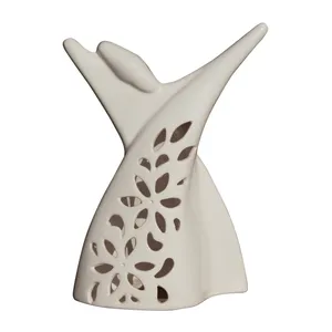 جا شمعی سرامیکی مدل رقص سماع گل شش پر 