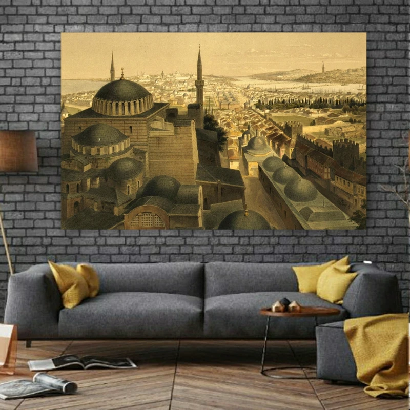 پوستر دیواری طرح مسجد اثر ایا صوفیه استانبل مدل SDP2601