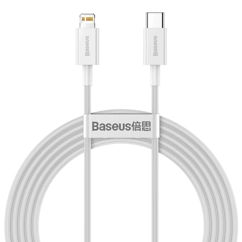 کابل تبدیل USB-C به لایتنینگ باسئوس مدل Superior Series 20W طول 1.5 متر