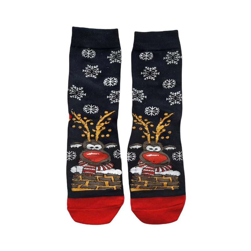 جوراب دخترانه مدل گوزن مهربان کد 99