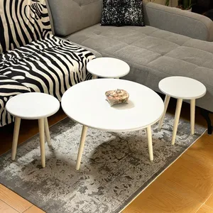 میز پذیرایی دایره مدل کیان کد 23 مجموعه 4 عددی