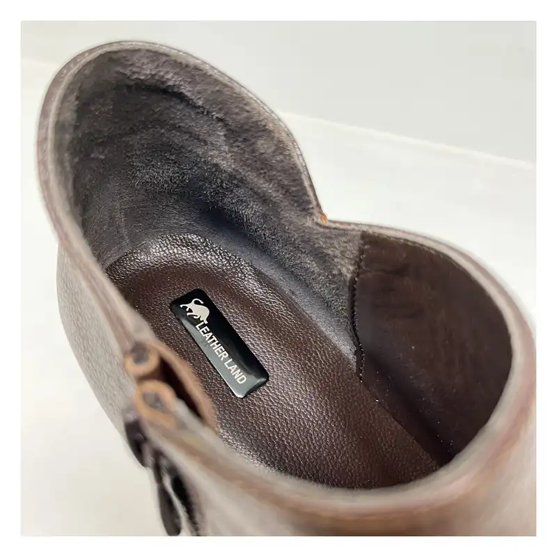 کفش زنانه سرزمین چرم مدل 1597 رنگ قهوه ای