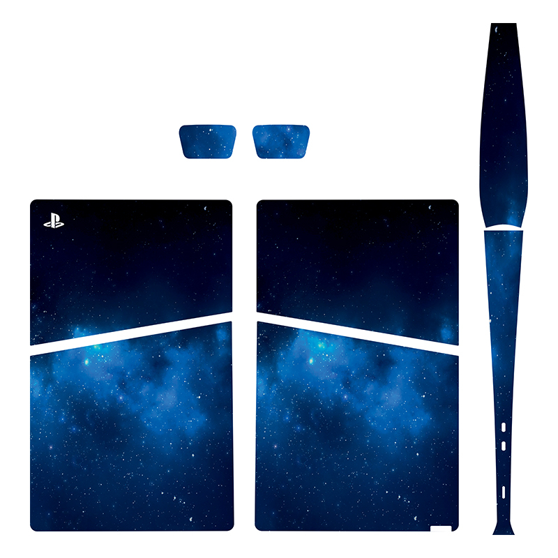 برچسب کنسول بازی پلی استیشن5 اسلیم دیجیتال توییجین وموییجین مدل space 03 مجموعه6 عددی