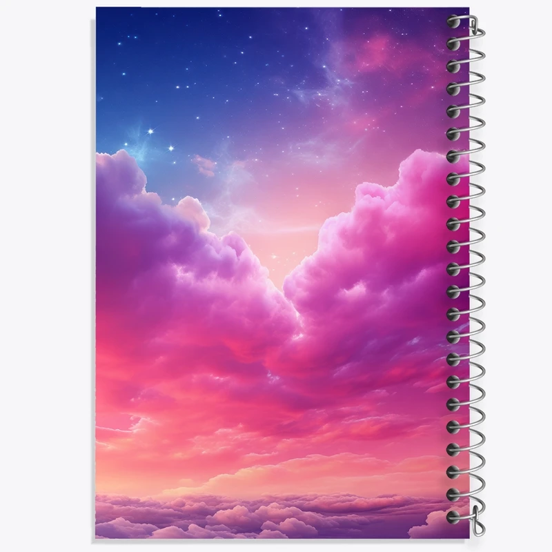 دفتر مشق 50 برگ خندالو طرح آسمان کد F2600