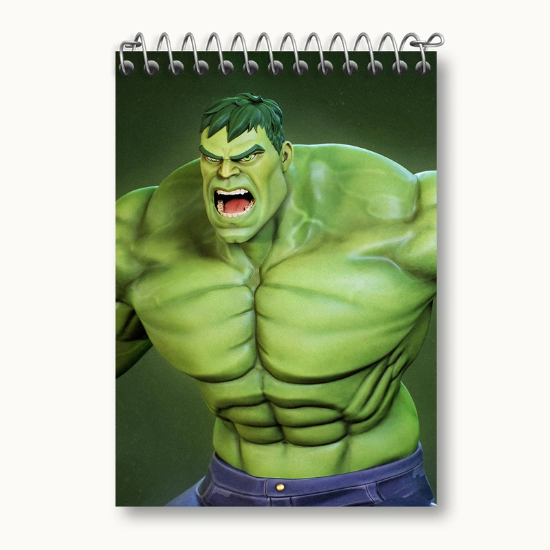 دفتر یادداشت 50 برگ خندالو طرح هالک مارول (Marvel) کد N4956