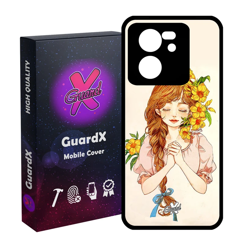 کاور گارد ایکس طرح دختر مدل Glass10317 مناسب برای گوشی موبایل شیائومی 13T/13T Pro/Redmi K60 Ultra
