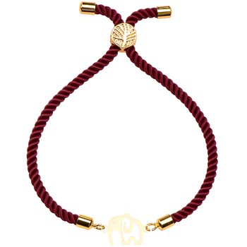 دستبند طلا 18 عیار زنانه کرابو طرح فیل مدل Kr2376