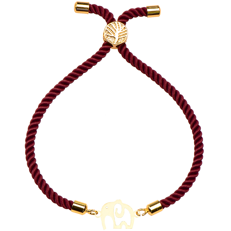 دستبند طلا 18 عیار زنانه کرابو طرح فیل مدل Kr2376