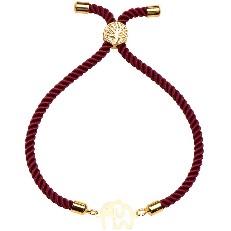 دستبند طلا 18 عیار زنانه کرابو طرح فیل مدل Kr2376 -  - 2