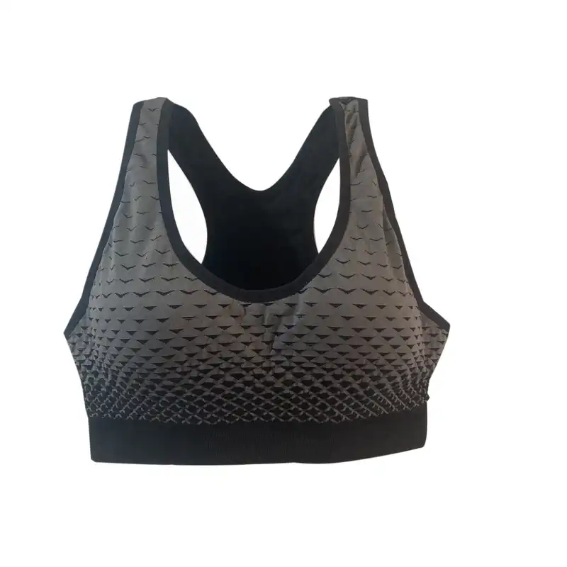 نیم تنه ورزشی زنانه مدل پشت قهرمانی سه بعدی وارداتی کاپدار رنگ مشکی