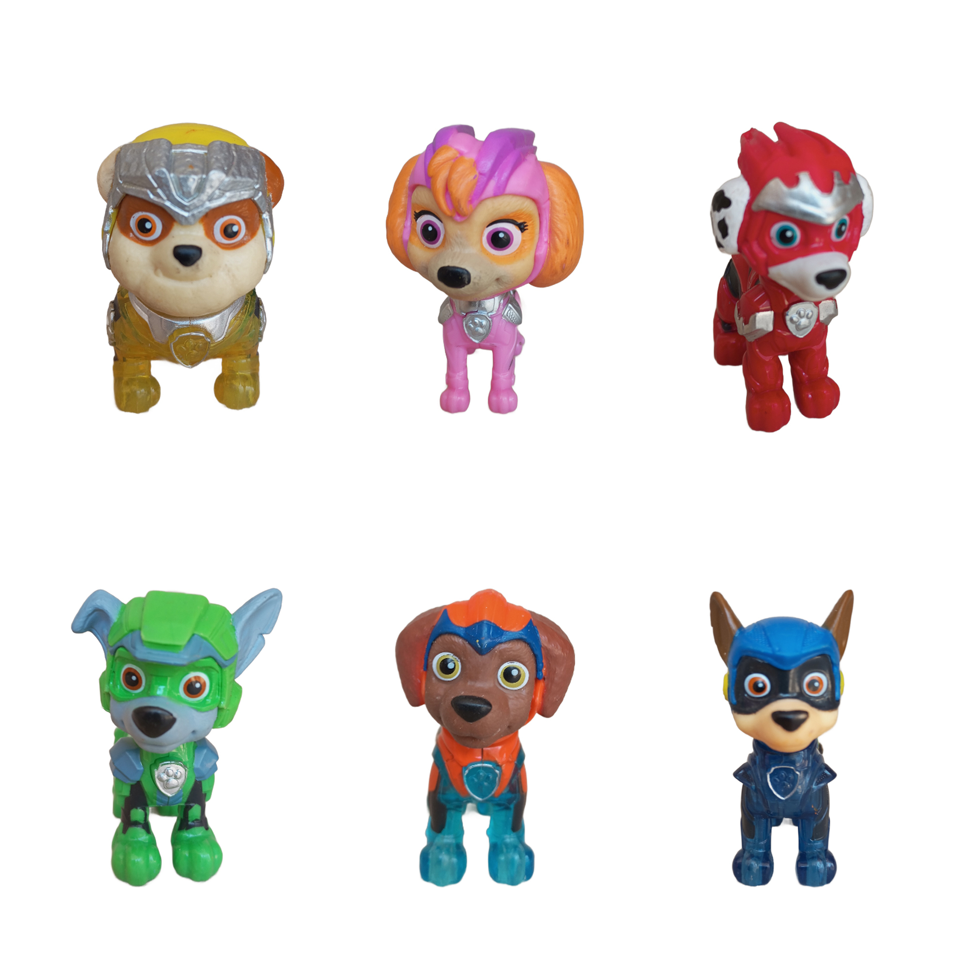 فیگور مدل سگهای نگهبان کد 745 ارتفاع 5.5 سانتی متر مجموعه 6 عددی