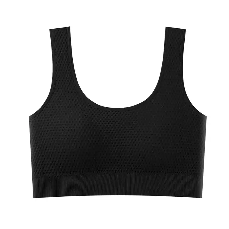 نیم تنه ورزشی زنانه مدل زنبوری رنگ مشکی