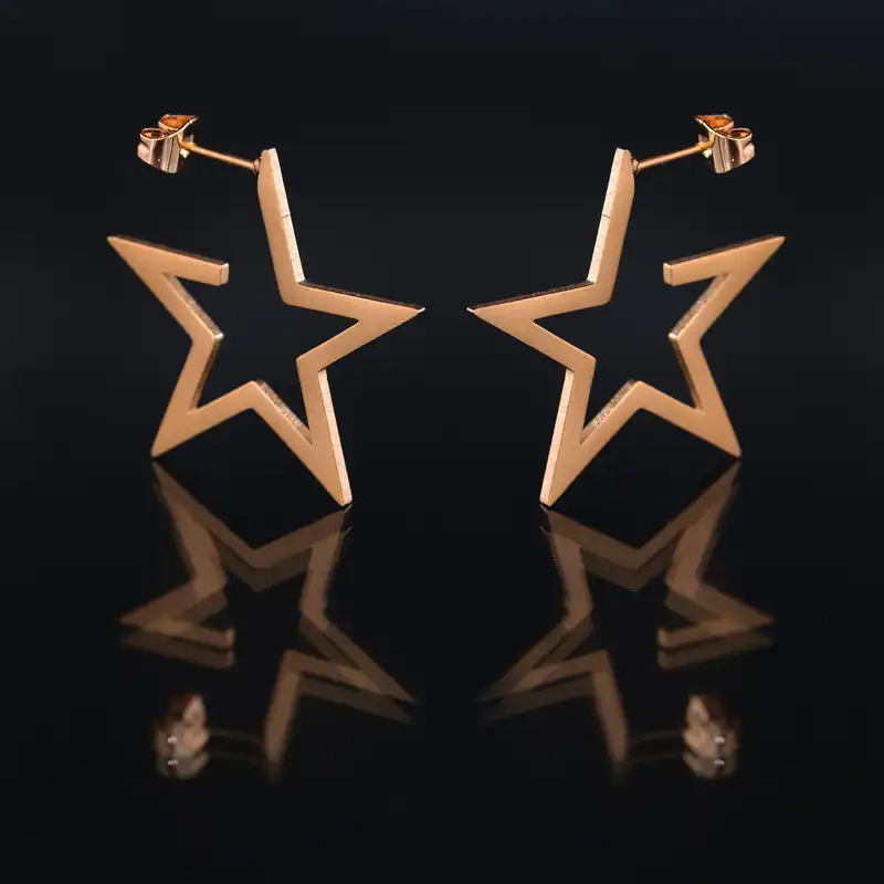 گوشواره زنانه ماصرم مدل ستاره کد ER2070