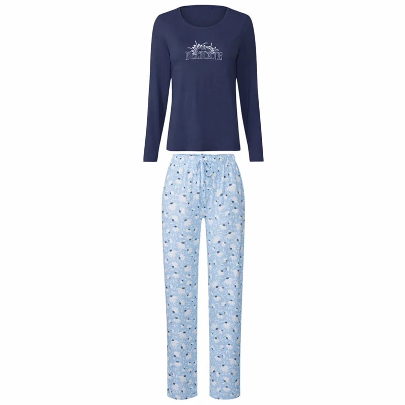 ست تی‌شرت آستین بلند و شلوار راحتی زنانه اسمارا مدل بابونه کد CV777