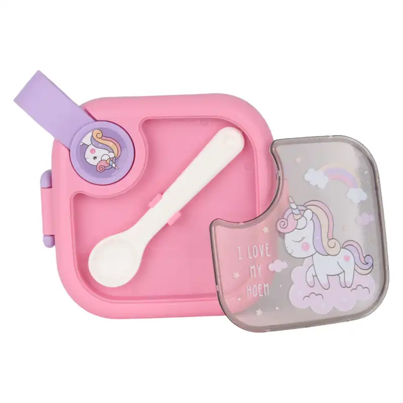 ظرف غذا دوتکه کودک طرح یونیکورن