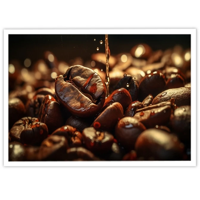 تابلو نوری بکلیت طرح دانه های قهوه مدل W-MID-20415