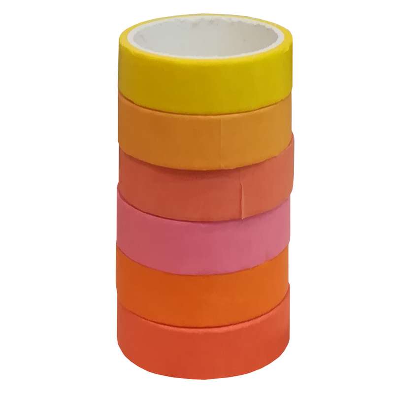 چسب نواری مدل BasicTape-02 کد 53389 عرض 3 سانتی متر بسته 6 عددی