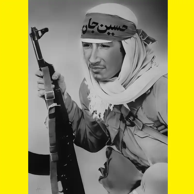 نقاشی سیاه قلم مدل امید کد 140104