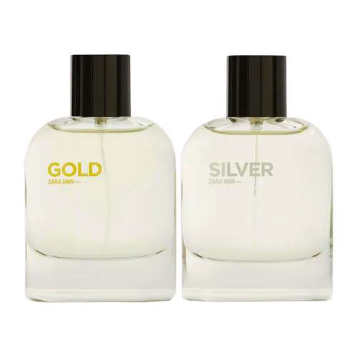 ادو تویلت مردانه زارا مدل Silver and gold حجم 80 میلی لیتر مجموعه دو عددی