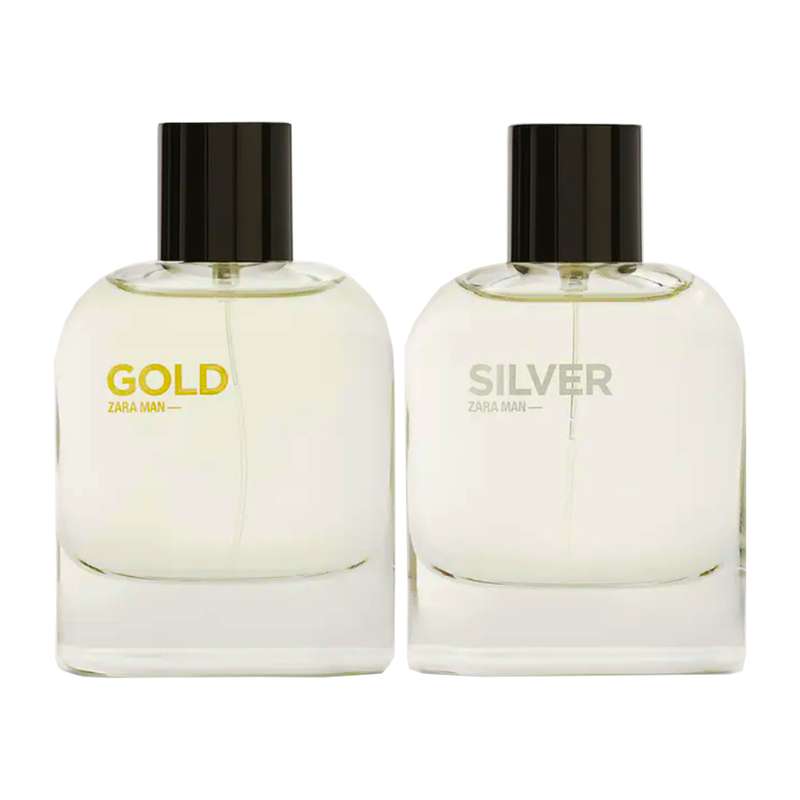ادو تویلت مردانه زارا مدل Silver and gold حجم 80 میلی لیتر مجموعه دو عددی