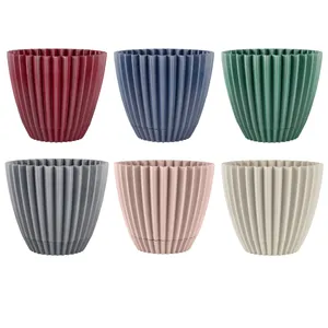 گلدان دانیال پلاستیک آذین مدل الماس 606 بسته 6 عددی