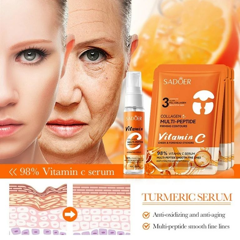 مجموعه مراقبت از پوست سادور مدل کلاژن جذبی و ویتامین ث مجموعه 5 عددی -  - 5