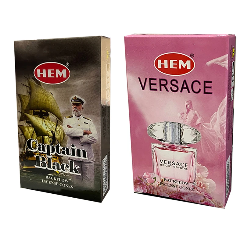 عود هم مدل آبشاری رایحه کاپیتان بلک و ورساچ دو بسته 10 عددی