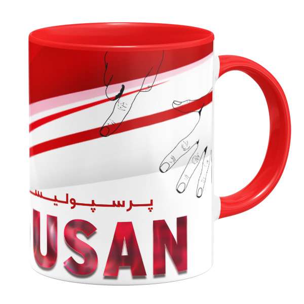 ماگ گالری وبفر مدل پرسپولیسی ام طرح سوسن