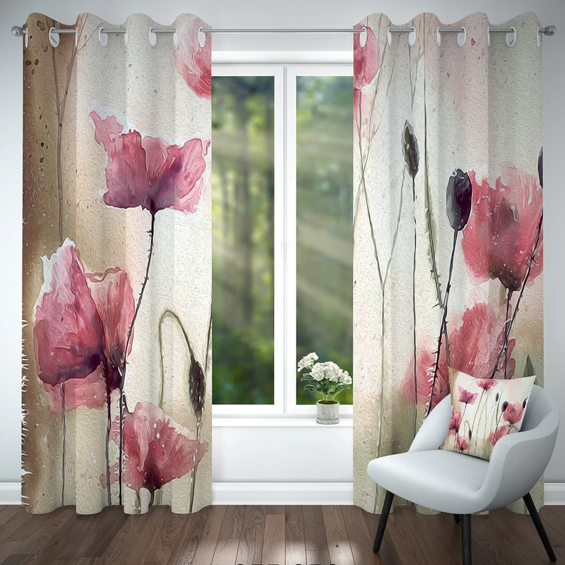 پرده مدل هازان کد 4255 سایز 140x280 سانتی متر