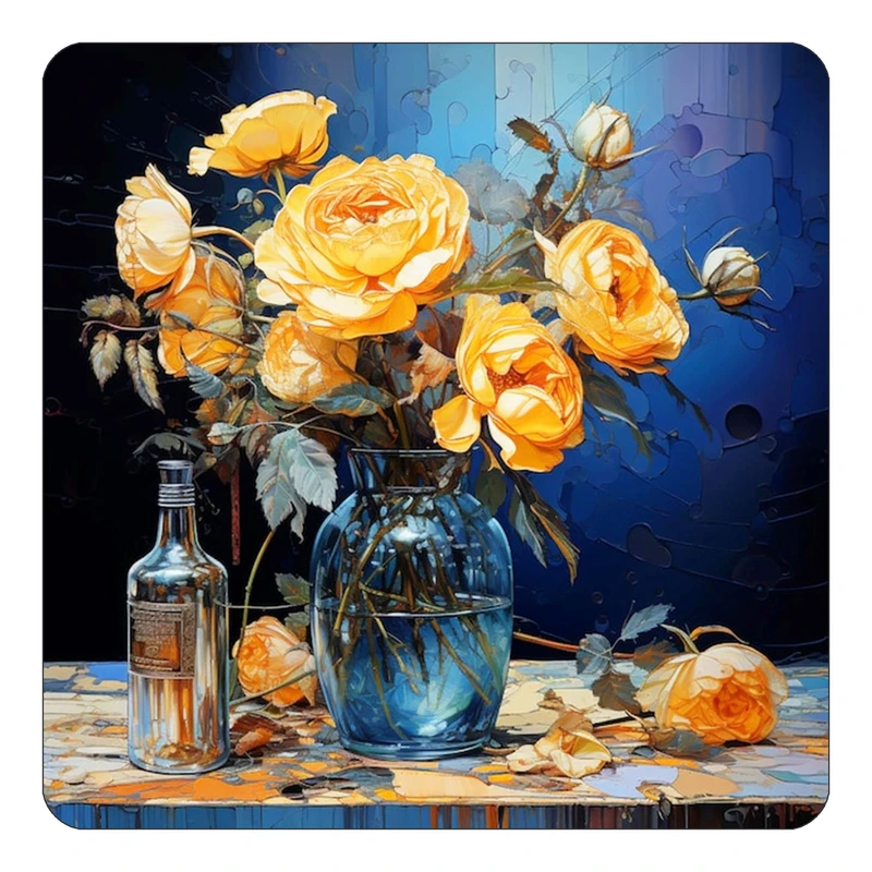 مگنت کاکتی طرح نقاشی رنگ روغن مدل mp73439