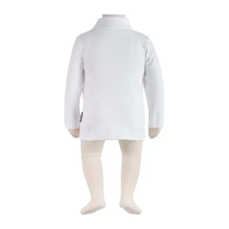 بلوز آستین بلند نوزادی آدمک کد 140011 رنگ سفید