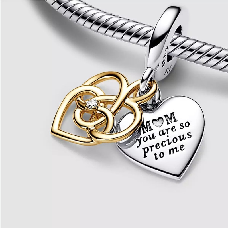 آویز گردنبند نقره زنانه پاندورا مدل Mom heart 65105