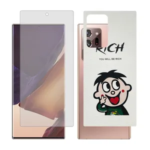 phone Glass Together model matte screen protector suitable for Samsung Galaxy Note20 Ultra 5G mobile phone with cover sticker on the back of the