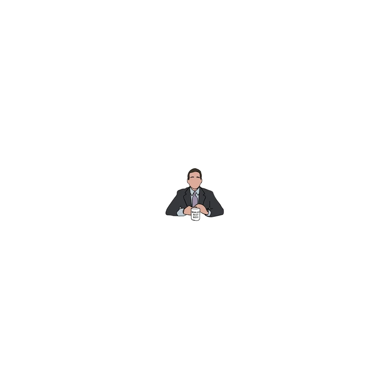 استیکر لپ تاپ لولو طرح مایکل سریال OFFICE کد 588