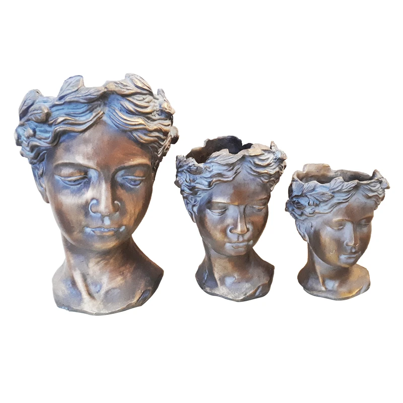 گلدان طرح رخ کد S3 مجموعه 3 عددی