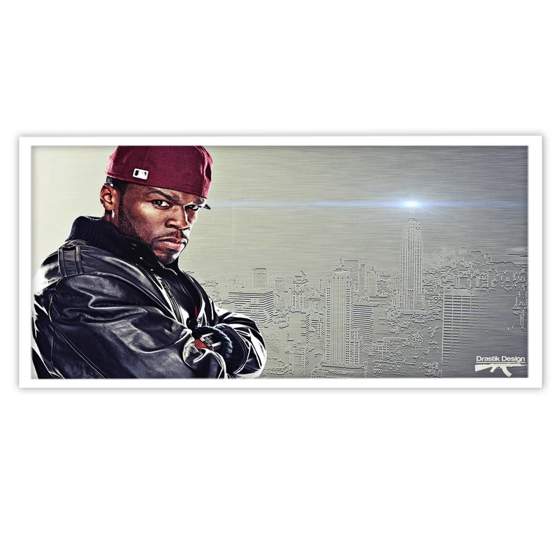 تابلو بکلیت طرح خواننده CENT 50 مدل W-S2286