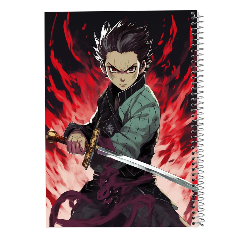 دفتر مشق 50 برگ مدوپد مدل Demon Slayer کد DF10516