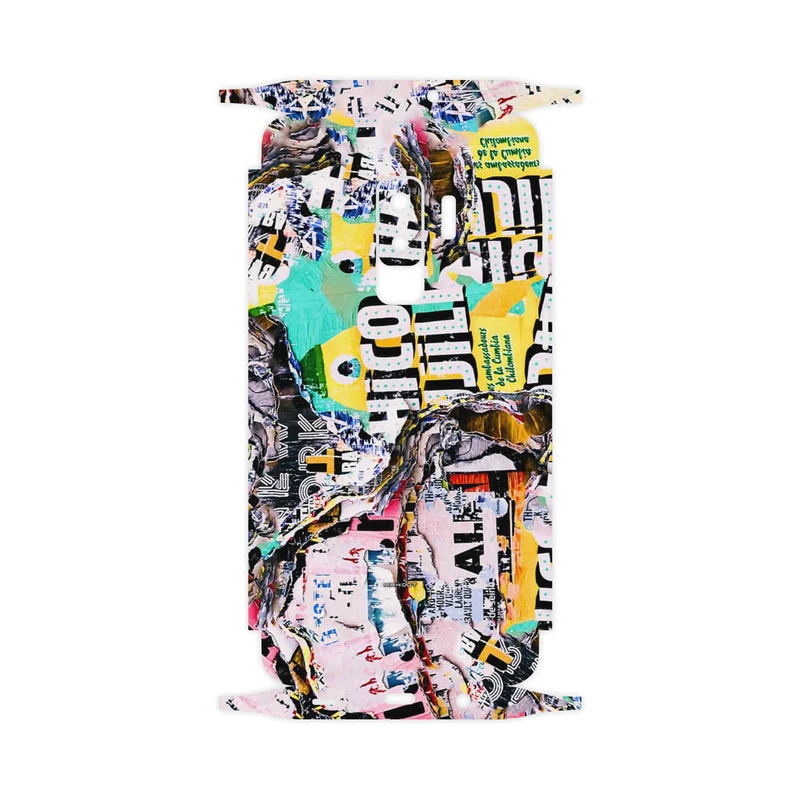 برچسب پوششی ماهوت مدل Collage of Teared Paper-FullSkin مناسب برای گوشی موبایل سامسونگ Galaxy S9 Plus