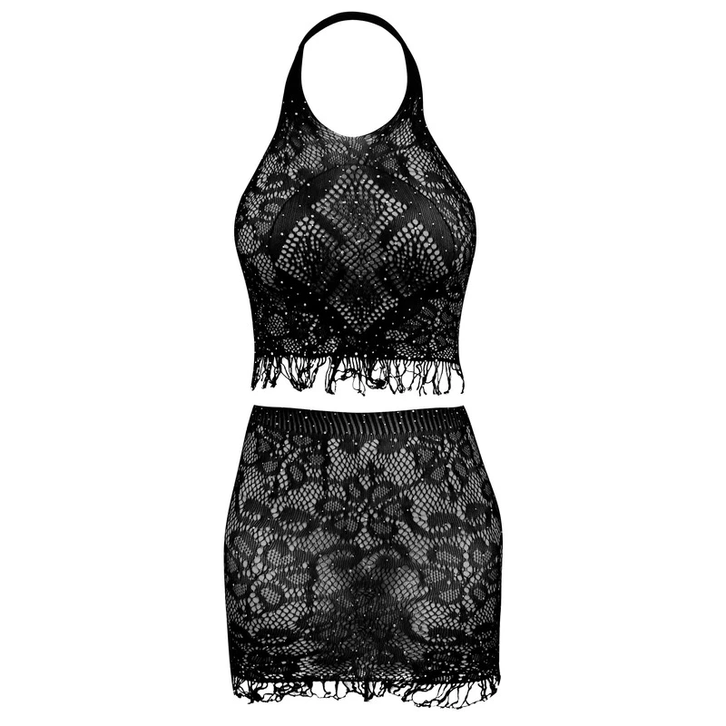 لباس خواب زنانه مدل نگین دار کد 908085